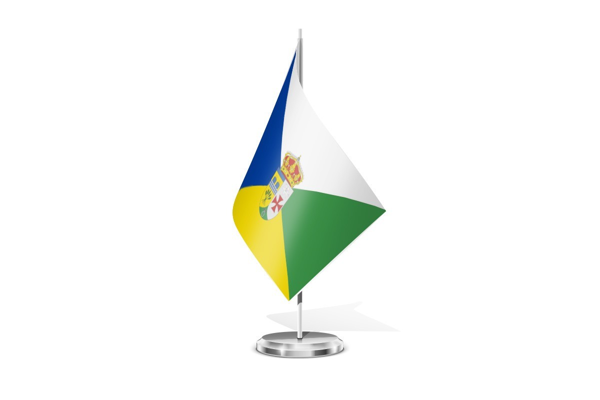 Bandera de mesa de Bañobárez