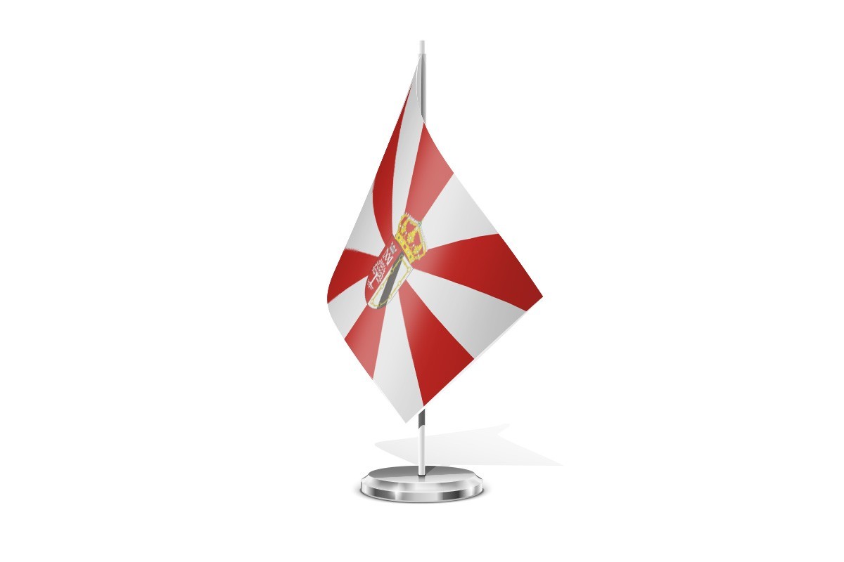 Bandera de mesa de Cereceda de la Sierra