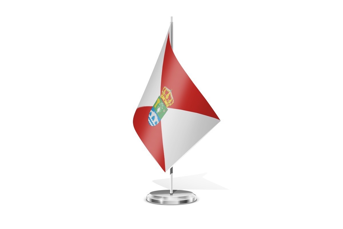 Bandera de mesa de Espino de la Orbada