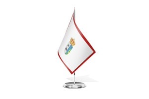 Bandera de mesa de Mieza 123