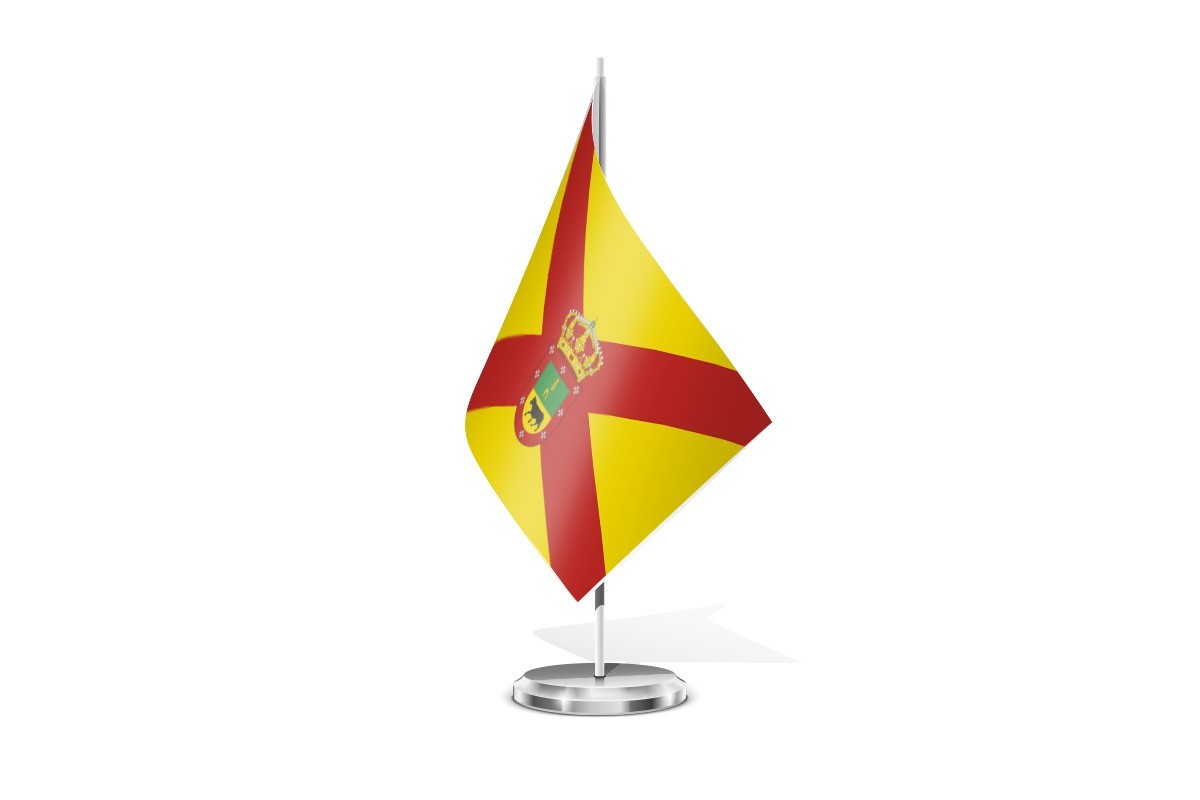 Bandera de mesa de Paradinas de San Juan