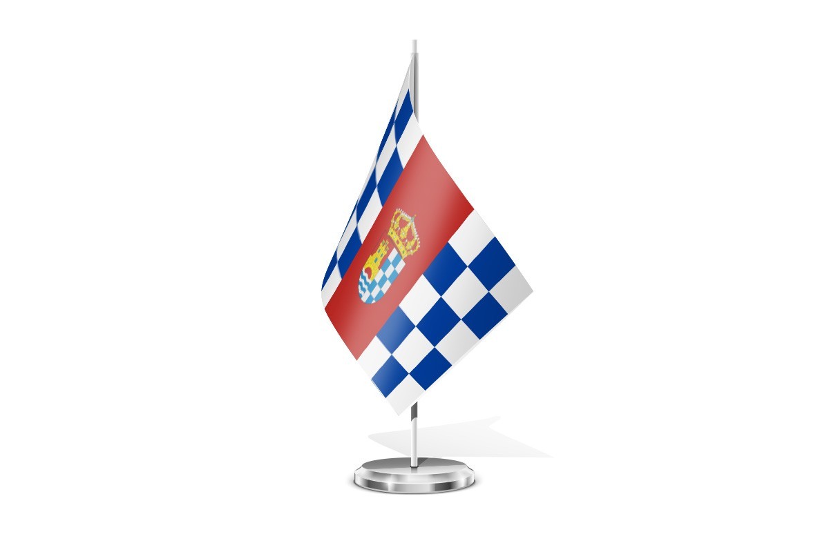 Bandera de mesa de Puente del Congosto