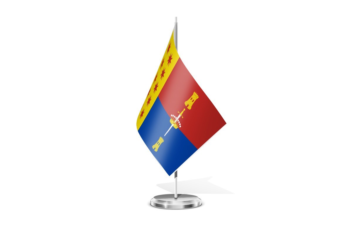 Bandera de mesa de San Morales