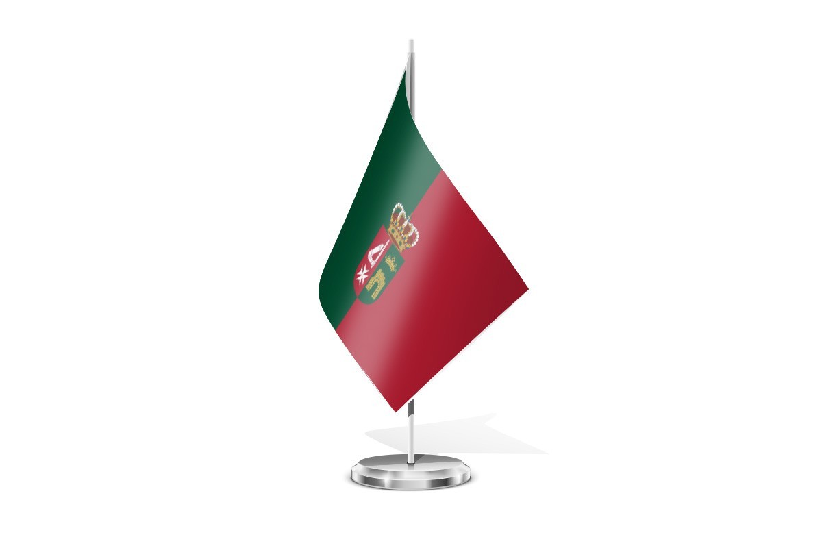 Bandera de mesa de Santiz
