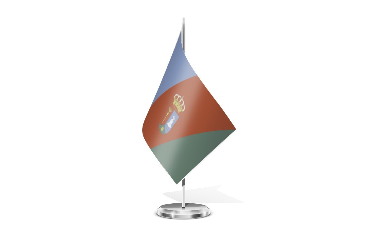 Bandera de mesa de Villares de la Reina