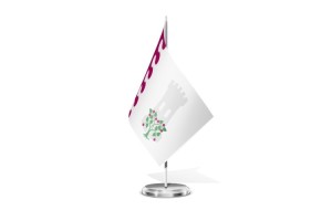 Bandera de mesa de Zarza de Pumareda 123