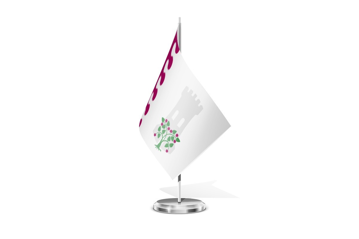 Bandera de mesa de Zarza de Pumareda