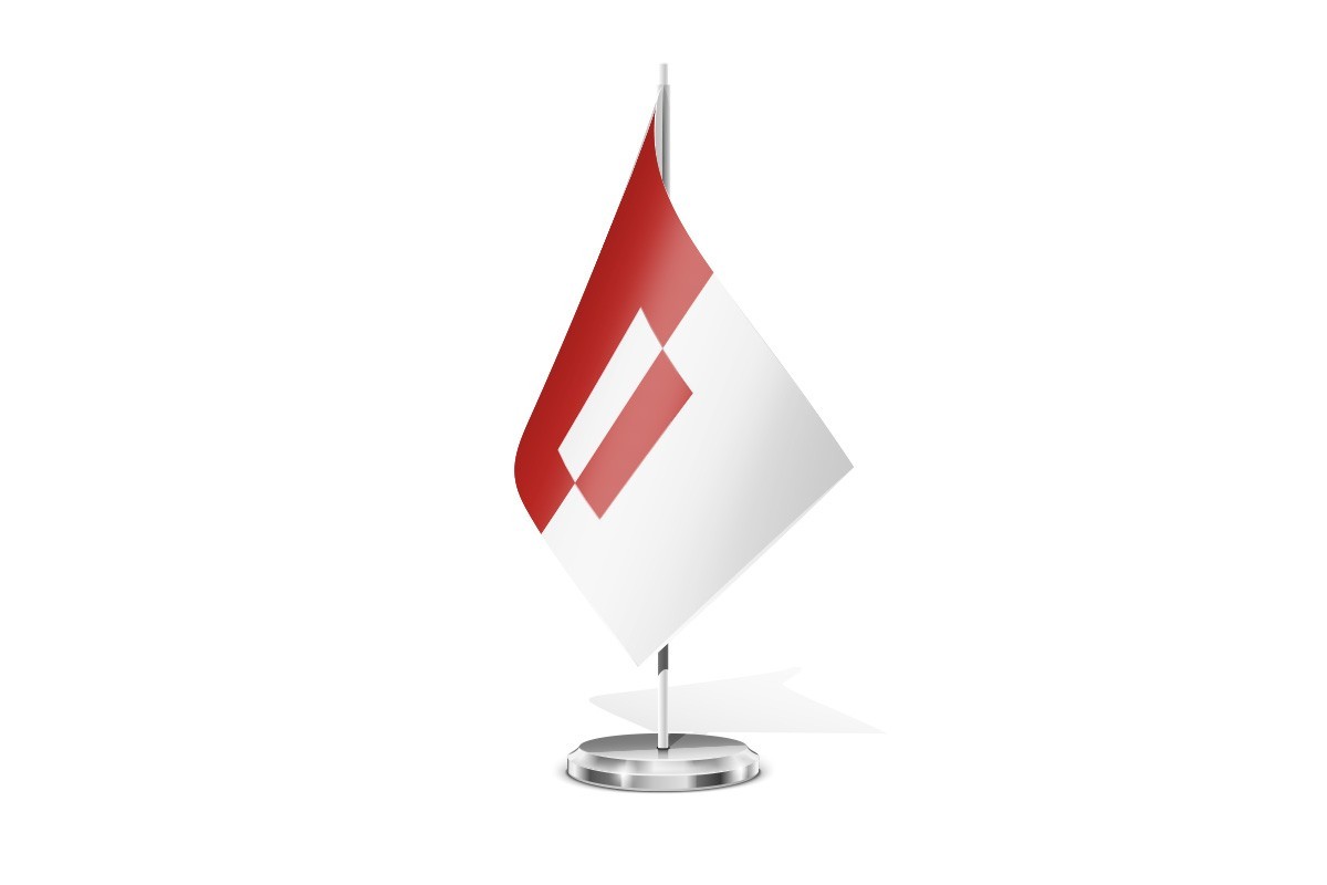 Bandera de mesa de Cozuelos de Fuentidueña