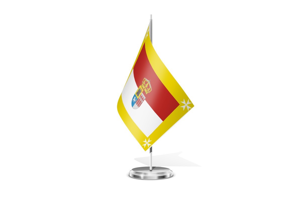 Bandera de mesa de Lastras del Pozo
