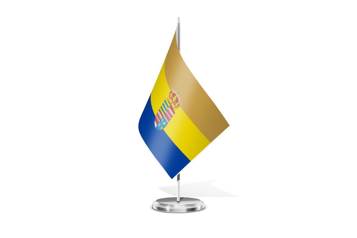 Bandera de mesa de Monterrubio