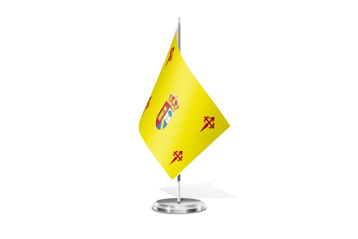Bandera de mesa de Navas de Oro