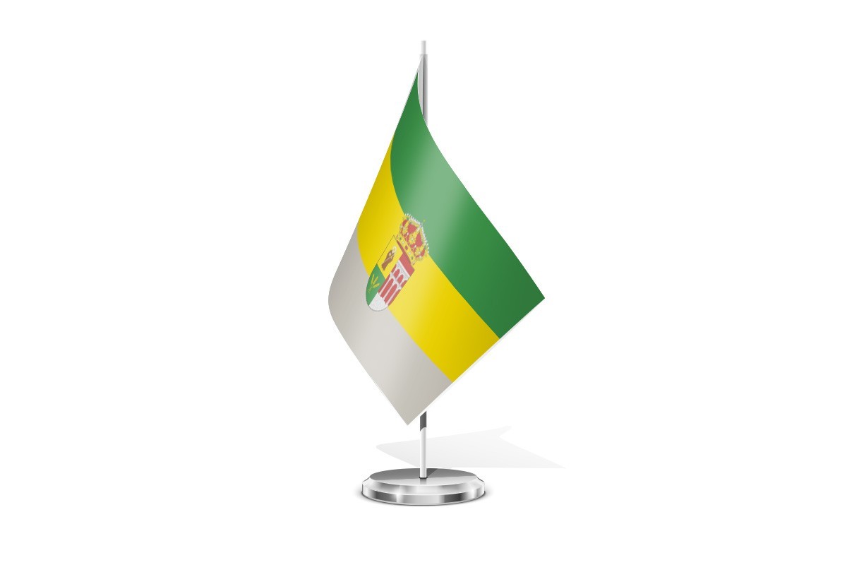 Bandera de mesa de Navas de San Antonio