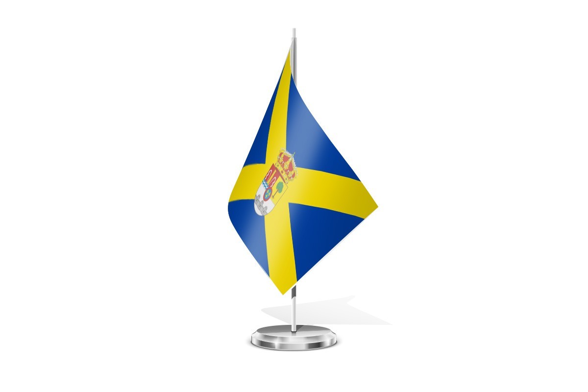 Bandera de mesa de Real Sitio de San Ildefonso