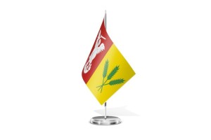 Bandera de mesa de Abezames 123