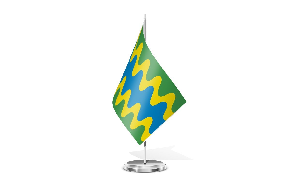Bandera de mesa de Barcial del Barco