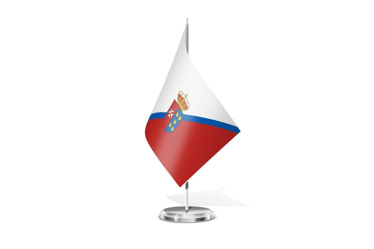 Bandera de mesa de Cerecinos de Campos