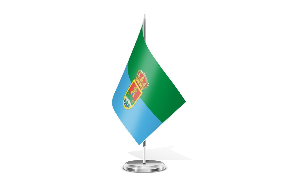 Bandera de mesa de Coreses