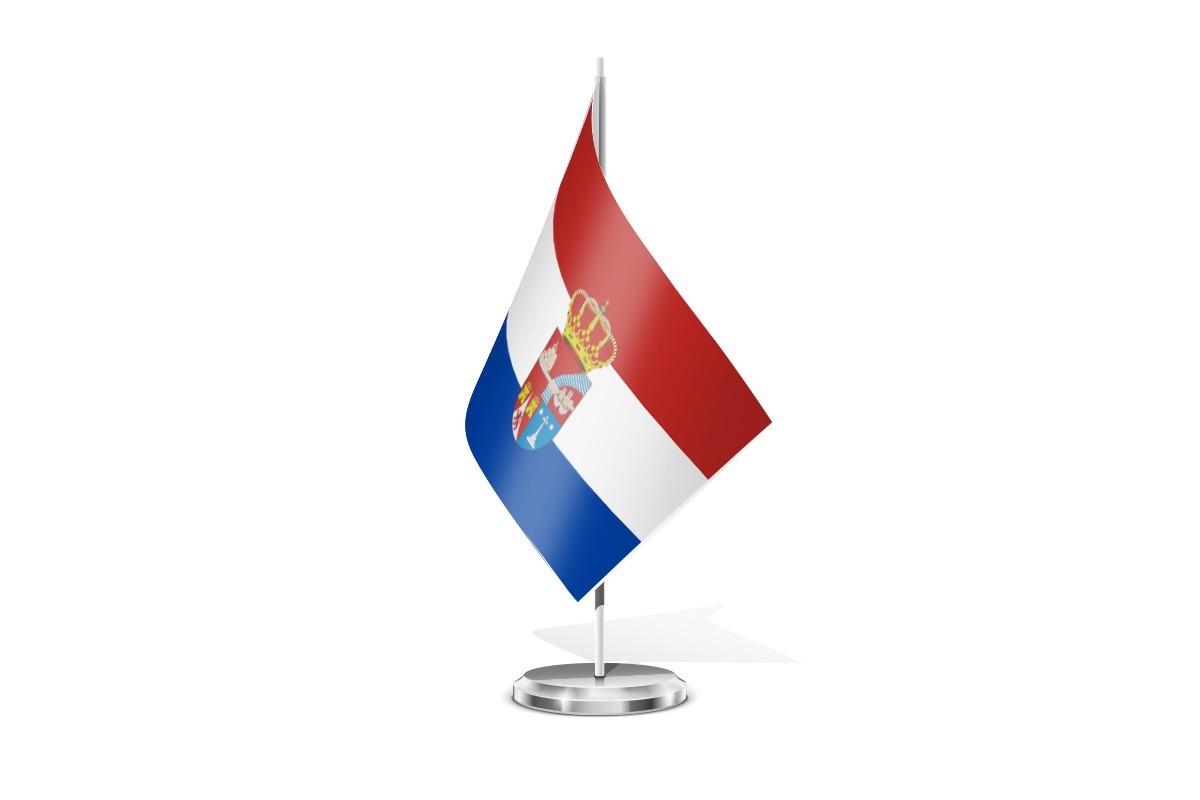 Bandera de mesa de Entrala