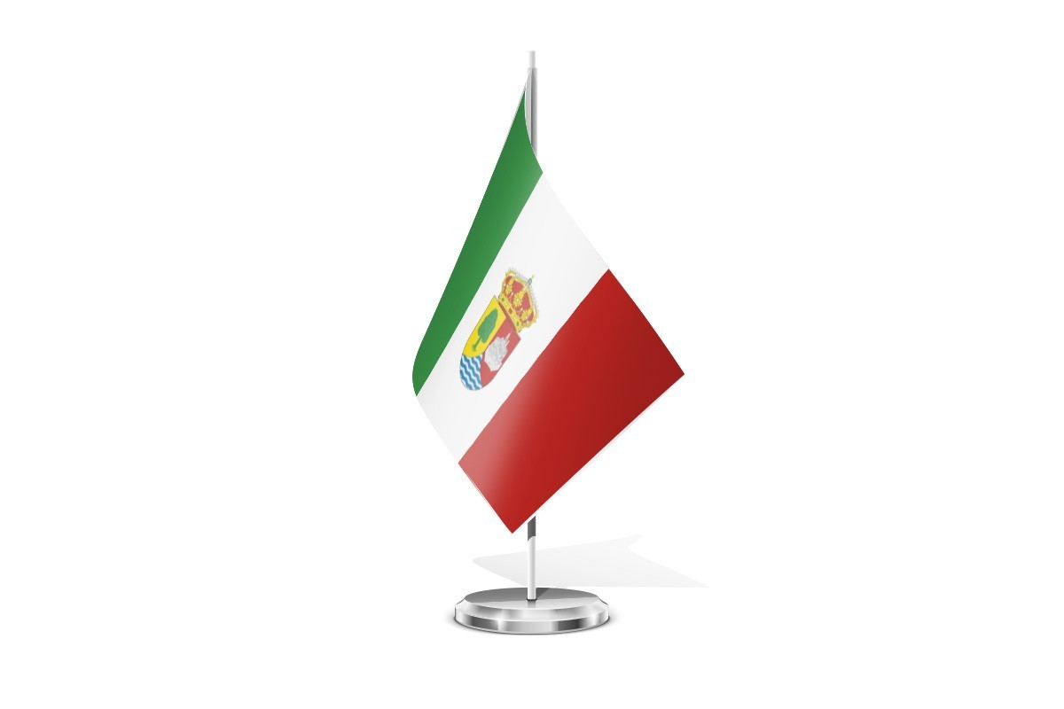 Bandera de mesa de Fresno de la Ribera