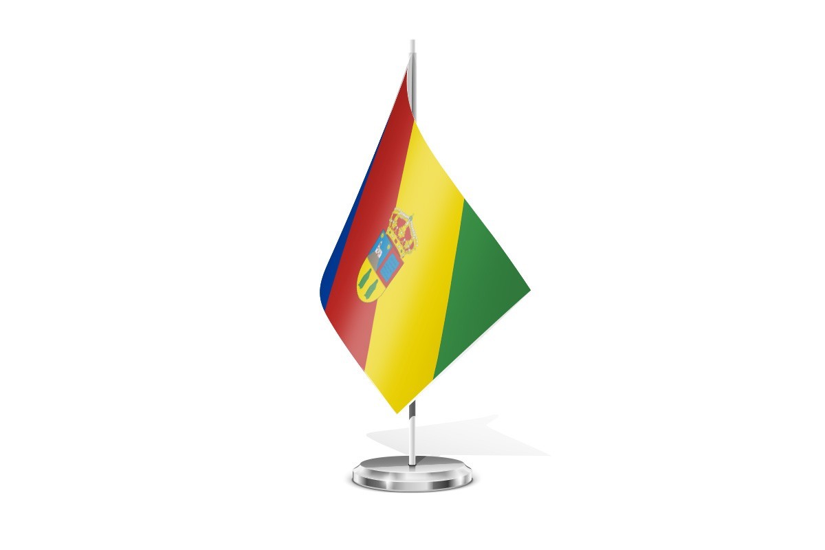 Bandera de mesa de Luelmo