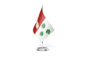 Bandera de mesa de Malva 123