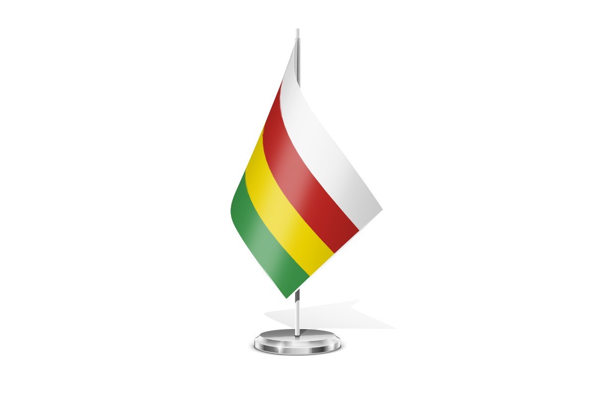 Bandera de mesa de Manzanal de Arriba
