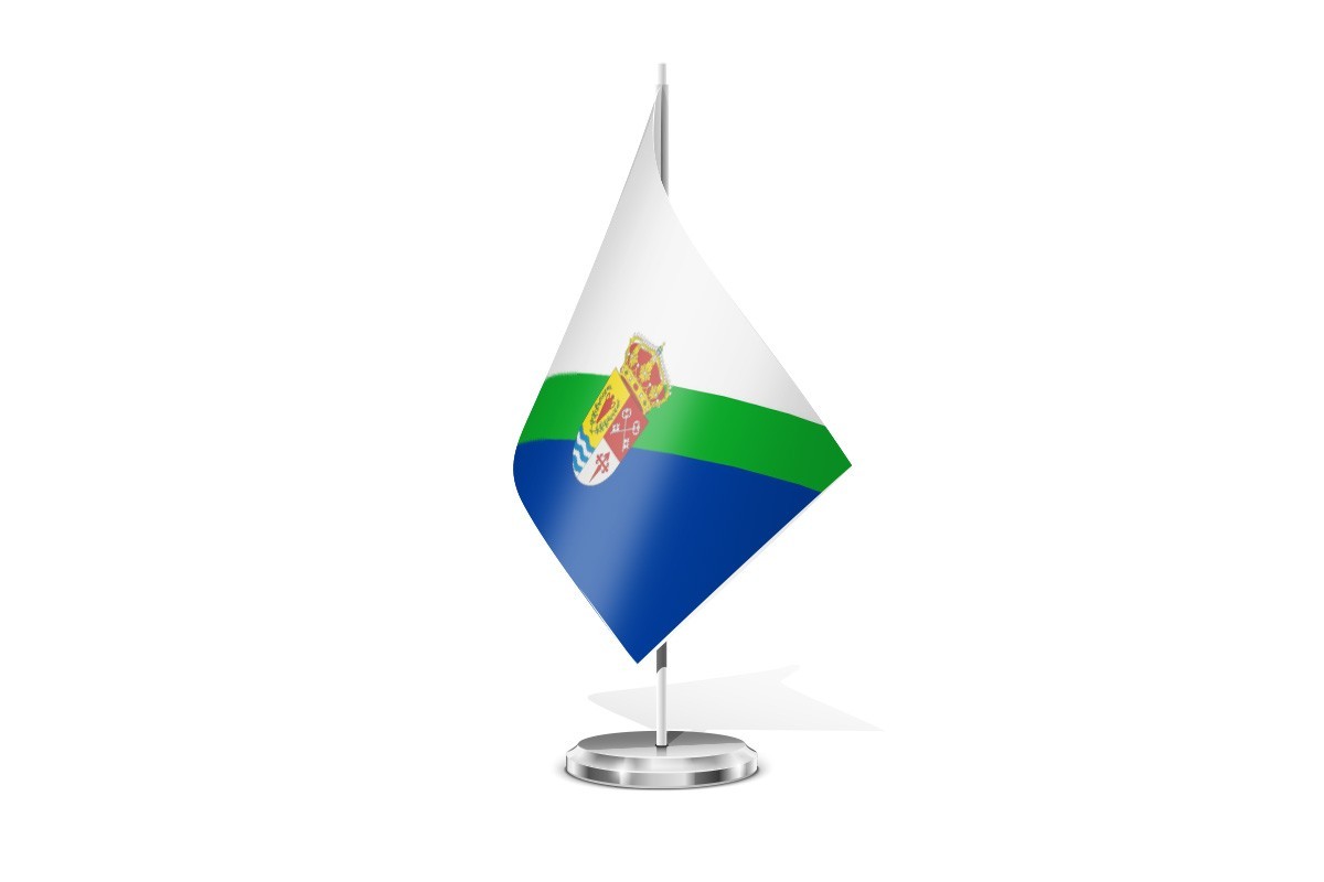 Bandera de mesa de Melgar de Tera