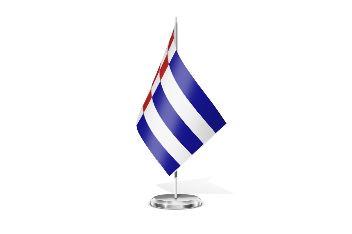 Bandera de mesa de Moral de Sayago