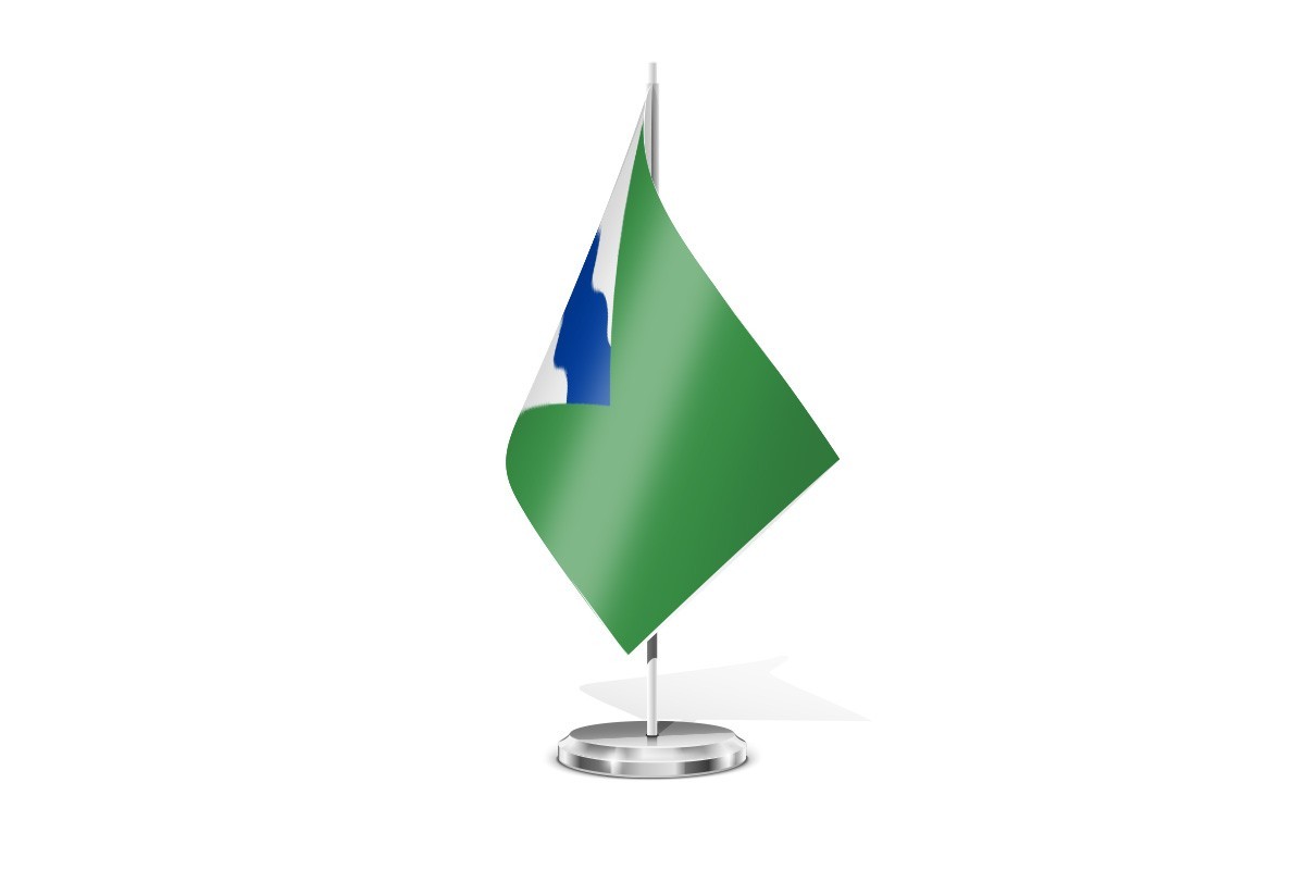 Bandera de mesa de Navianos de Valverde
