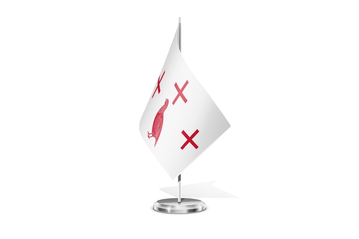 Bandera de mesa de Perdigón