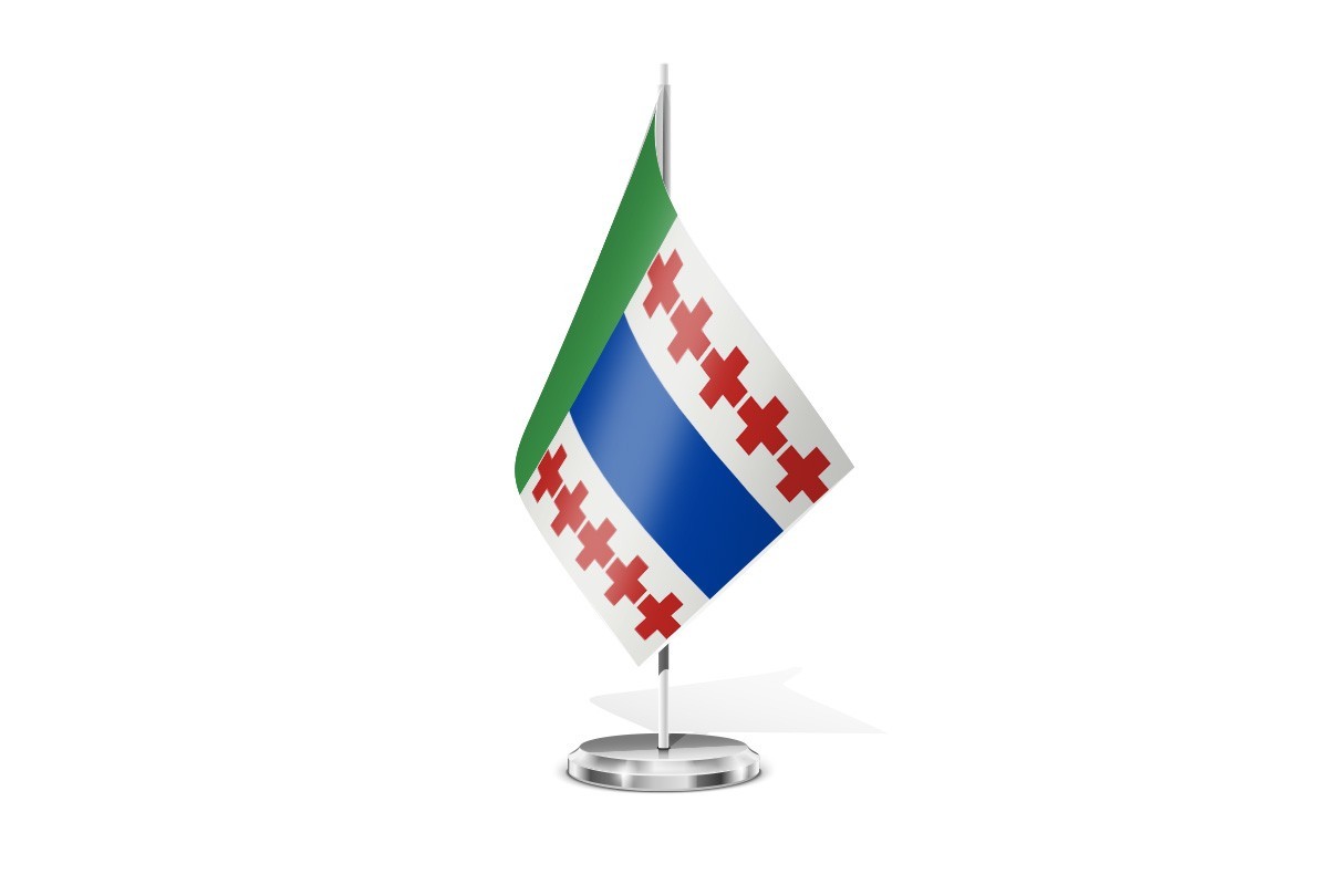 Bandera de mesa de Rosinos de la Requejada