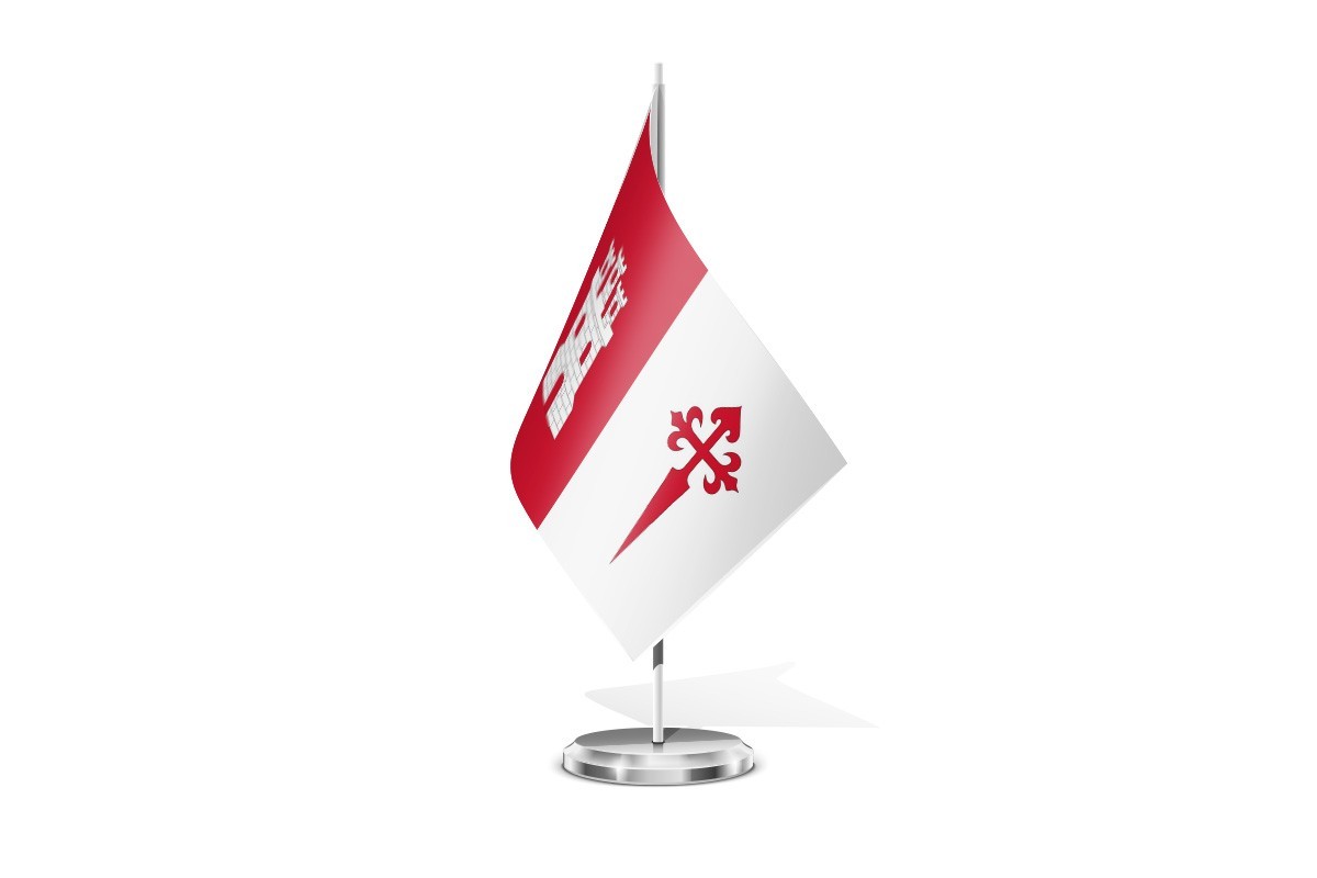 Bandera de mesa de San Cebrián de Castro