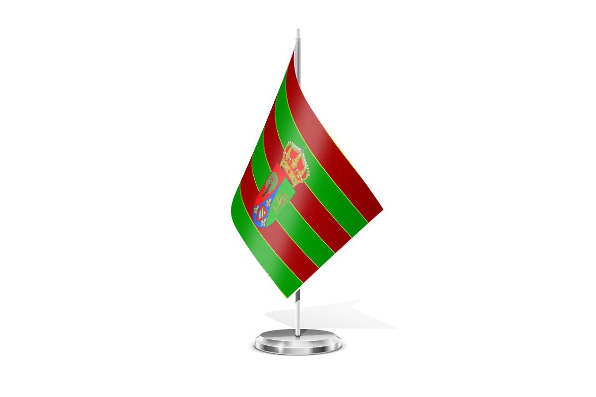 Bandera de mesa de Santa María de Valverde