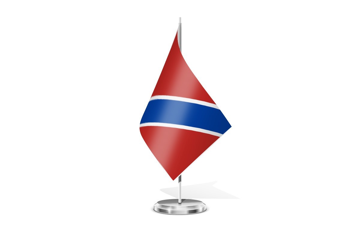 Bandera de mesa de Santibáñez de Tera