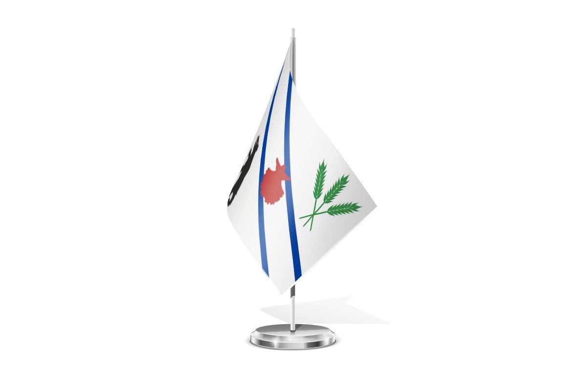 Bandera de mesa de Santovenia