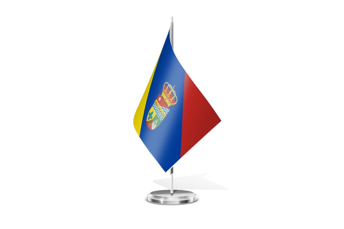 Bandera de mesa de Venialbo