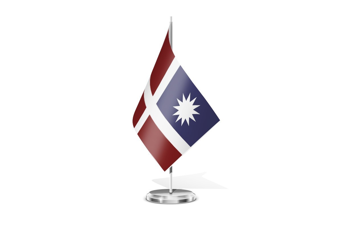 Bandera de mesa de Villaescusa