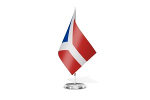 Bandera de mesa de Villaferrueña 123