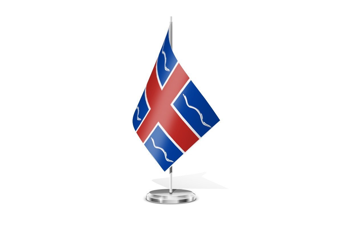 Bandera de mesa de Villalba de la Lampreana