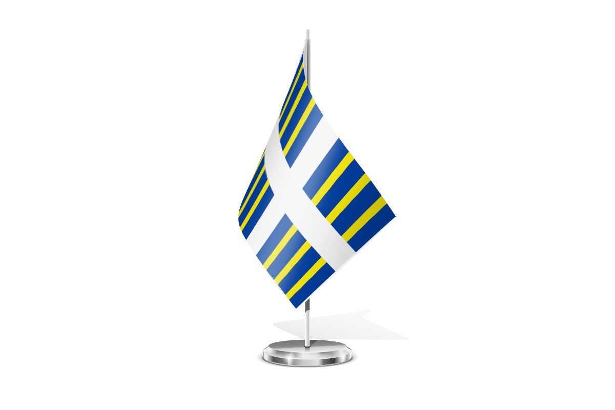 Bandera de mesa de Villardondiego