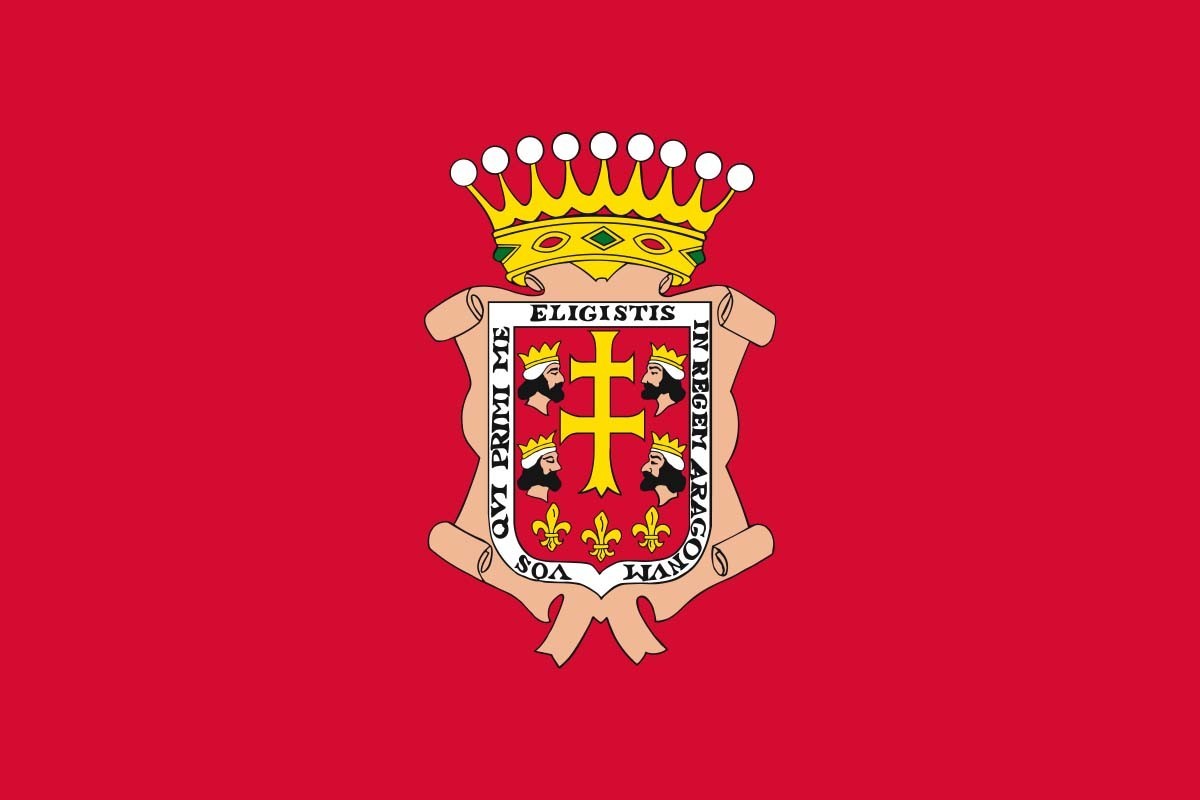 Bandera de mesa de Jaca Bandera de mesa de Jaca