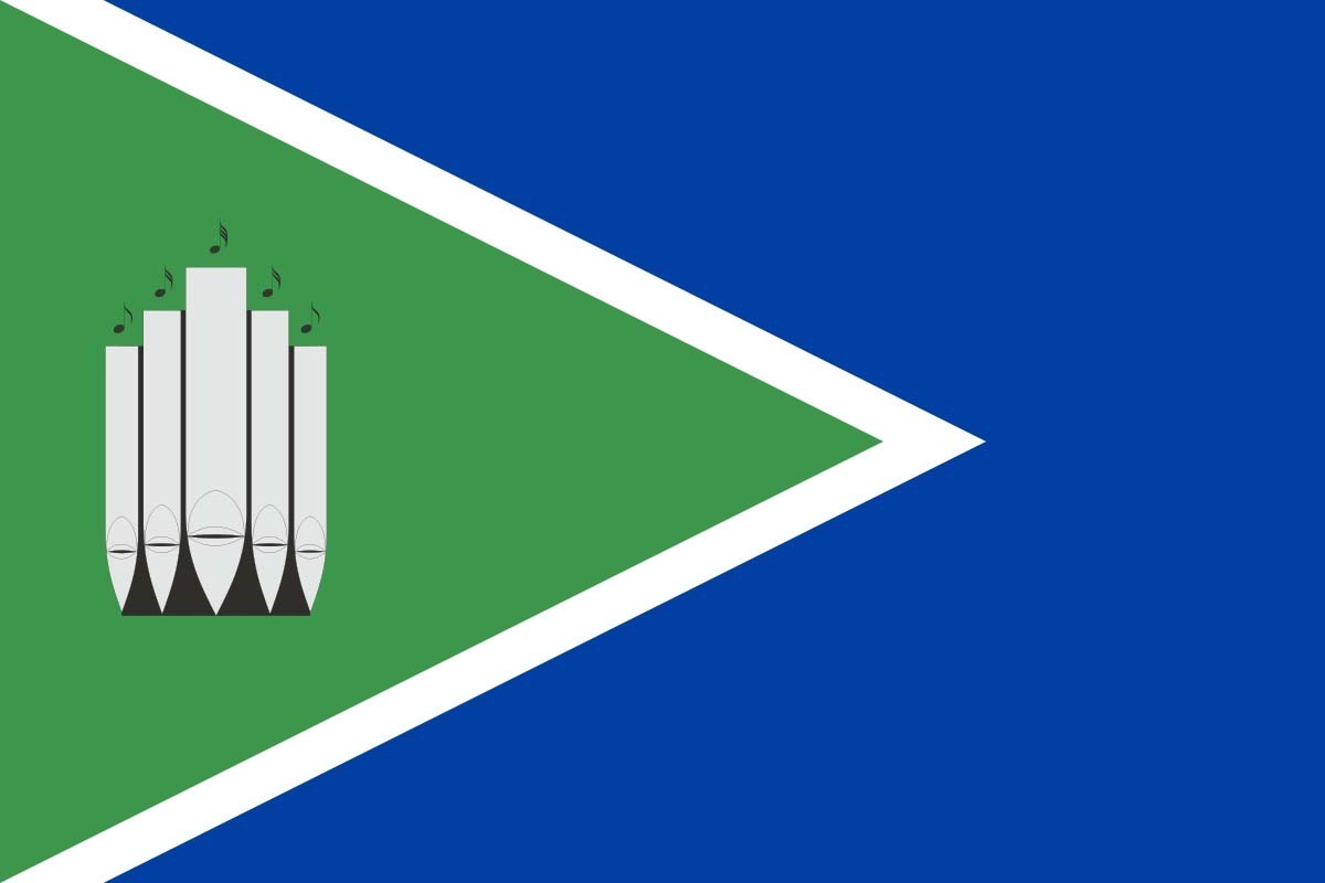 Bandera de mesa de Santa Cilia Bandera de mesa de Santa Cilia