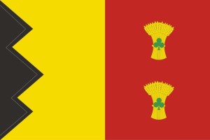 Bandera de mesa de Senés de Alcubierre