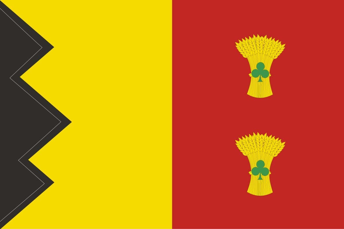 Bandera de mesa de Senés de Alcubierre