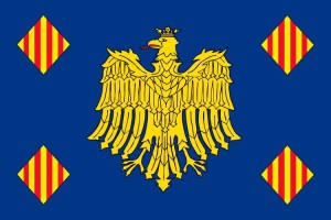 Bandera de mesa de Aguilón