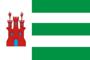 Bandera de mesa de Alcalá de Moncayo