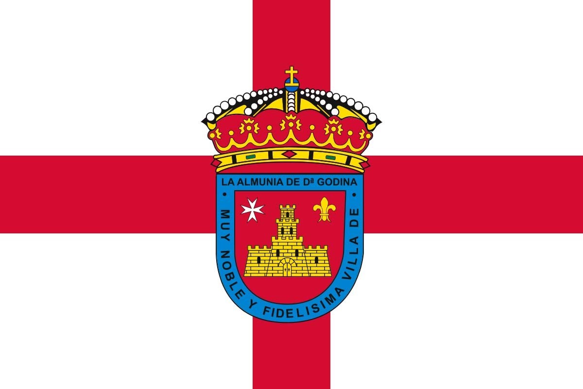 Bandera de mesa de Almunia de Doña Godina