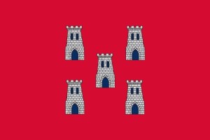 Bandera de mesa de Fuentes de Ebro