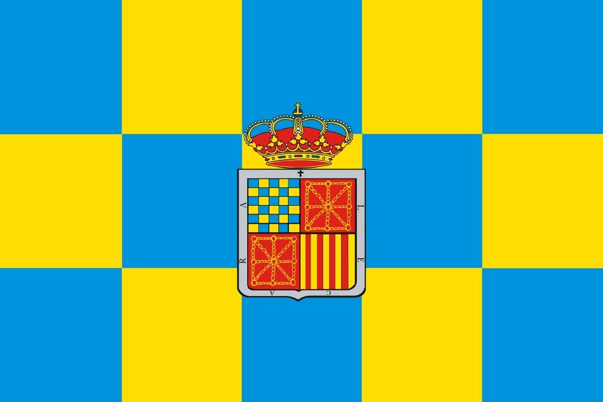 Bandera de mesa de Lécera Bandera de mesa de Lécera