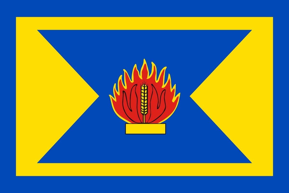 Bandera de mesa de Orés Bandera de mesa de Orés